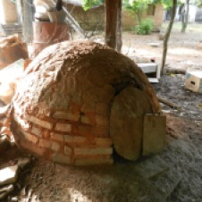 A tatakua, or brick oven used to make traditional Paraguayan breads